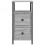 VidaXL (grey sonoma, 2 pcs) vidaXL Bedside Cabinets Bedside Table Side Table 2 pcs Black Engineered Wood 6