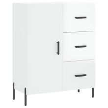 (high gloss white) vidaXL Sideboard Storage Cabinet Cupboard Side Cabinet White Engineered Wood