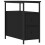 VidaXL (black, 2 pcs) vidaXL Bedside Cabinets Bedside Table Side Table 2 pcs Black Engineered Wood 5