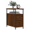 VidaXL (brown oak, 2 pcs) vidaXL Bedside Cabinets Bedside Table Side Table 2 pcs Black Engineered Wood 3