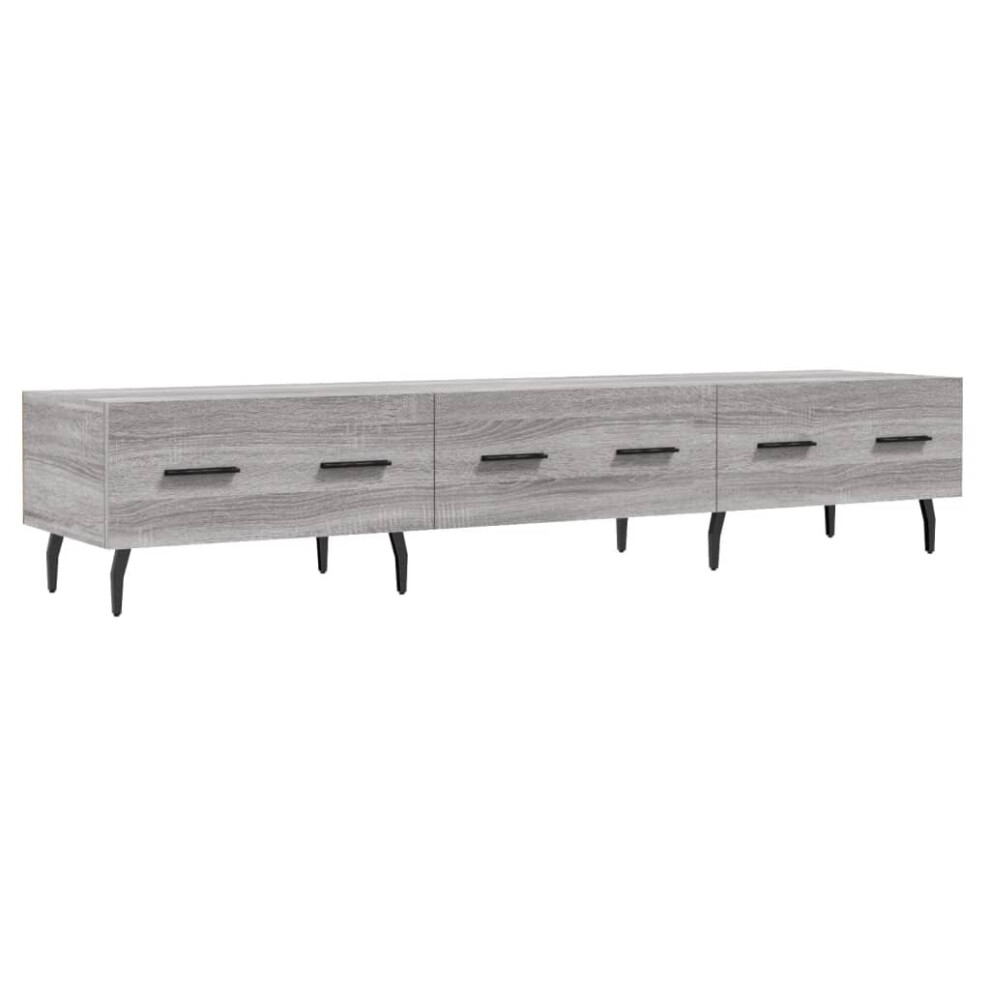 (grey sonoma) vidaXL TV Cabinet TV Console Sideboard Media Console White Engineered Wood