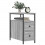 VidaXL (grey sonoma, 2 pcs) vidaXL Bedside Cabinets Bedside Table Side Table 2 pcs Black Engineered Wood 3