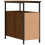 VidaXL (brown oak, 2 pcs) vidaXL Bedside Cabinets Bedside Table Side Table 2 pcs Black Engineered Wood 9