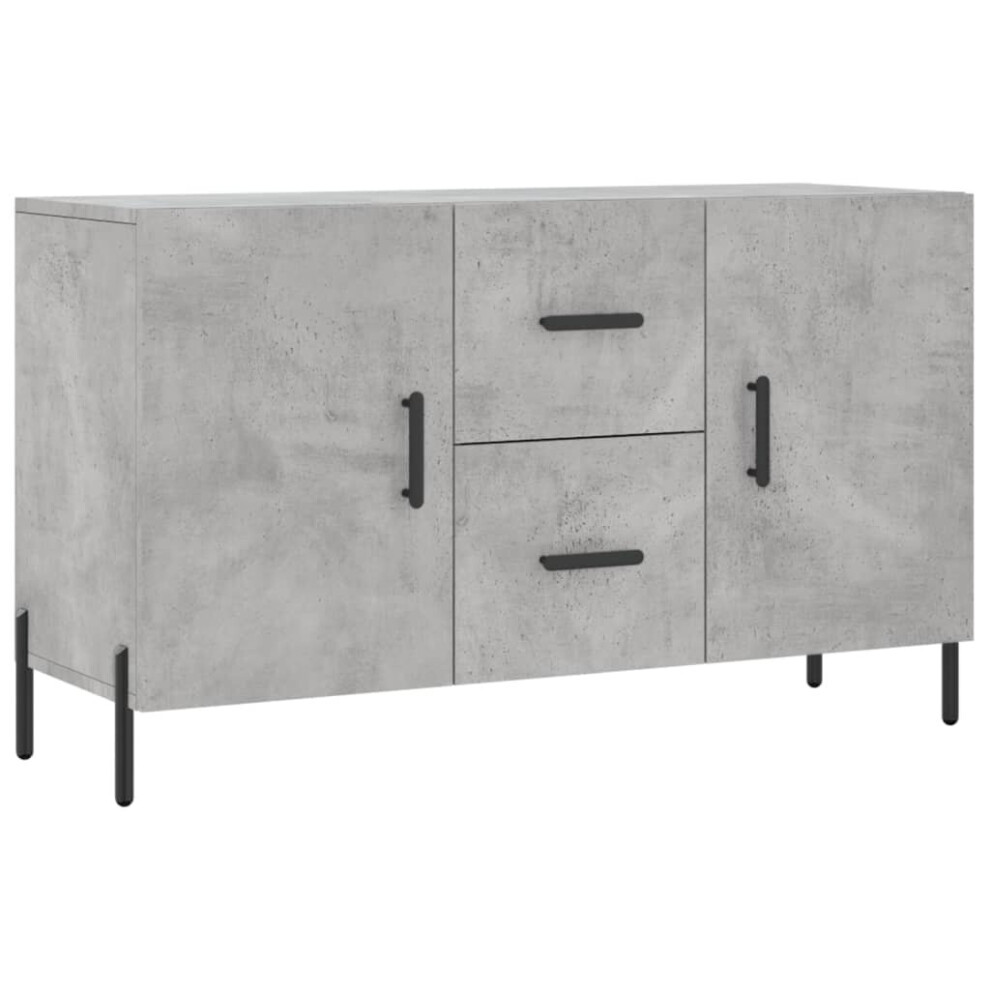 (concrete grey) vidaXL Sideboard Storage Side Cabinet Cupboard Sonoma Oak Engineered Wood