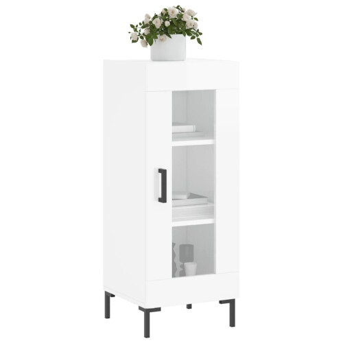 VidaXL (high gloss white) vidaXL Sideboard Storage Cabinet Cupboard Side Cabinet White Engineered Wood 2