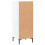 VidaXL (high gloss white) vidaXL Sideboard Storage Cabinet Cupboard Side Cabinet White Engineered Wood 8