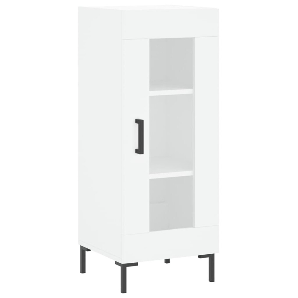 (white) vidaXL Sideboard Storage Cabinet Cupboard Side Cabinet White Engineered Wood