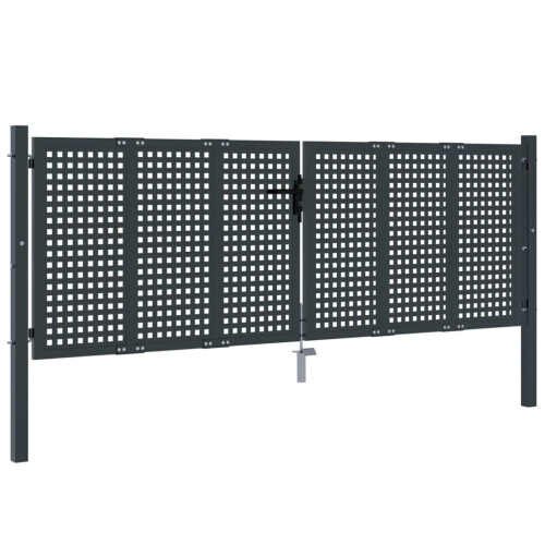 VidaXL vidaXL Gartentor Anthrazit 300x75 cm Stahl