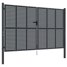 vidaXL Gartentor Anthrazit 300x200 cm Stahl