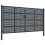 VidaXL vidaXL Gartentor Anthrazit 400x175 cm Stahl 2