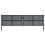 VidaXL vidaXL Gartentor Anthrazit 400x75 cm Stahl 3