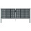 VidaXL vidaXL Gartentor Anthrazit 300x100 cm Stahl 3