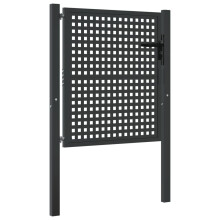 vidaXL Gartentor Anthrazit 100x100 cm Stahl