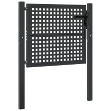 vidaXL Gartentor Anthrazit 100x75 cm Stahl