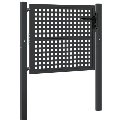 VidaXL vidaXL Gartentor Anthrazit 100x75 cm Stahl