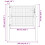 VidaXL vidaXL Gartentor Anthrazit 100x75 cm Stahl 6