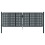 VidaXL vidaXL Gartentor Anthrazit 300x75 cm Stahl 3