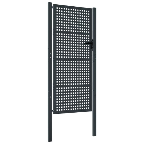 VidaXL vidaXL Gartentor Anthrazit 100x200 cm Stahl