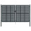 VidaXL vidaXL Gartentor Anthrazit 300x175 cm Stahl 3