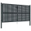 VidaXL vidaXL Gartentor Anthrazit 300x125 cm Stahl 1