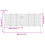 VidaXL vidaXL Gartentor Anthrazit 300x75 cm Stahl 4