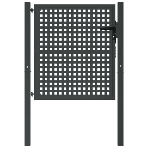 VidaXL vidaXL Gartentor Anthrazit 100x100 cm Stahl 2