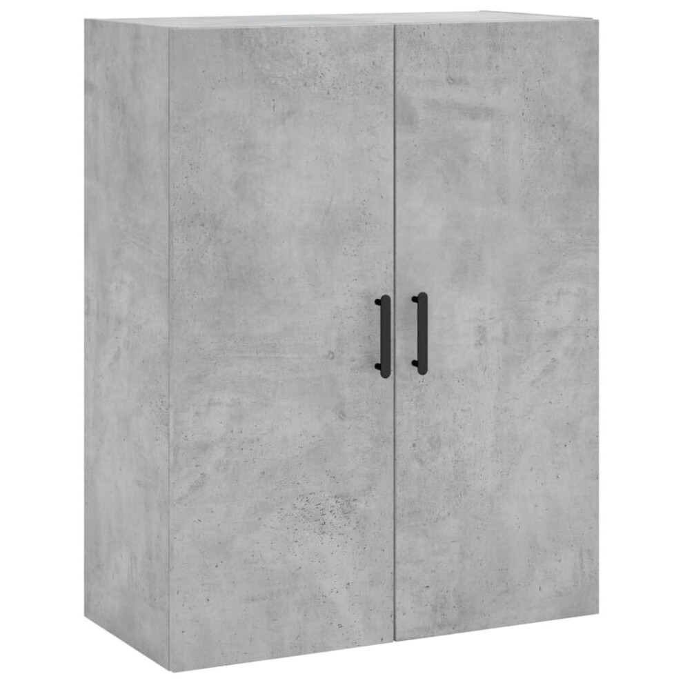 VIDAXL Wall Mounted Cabinet - Grey - 2 Door - Image 2