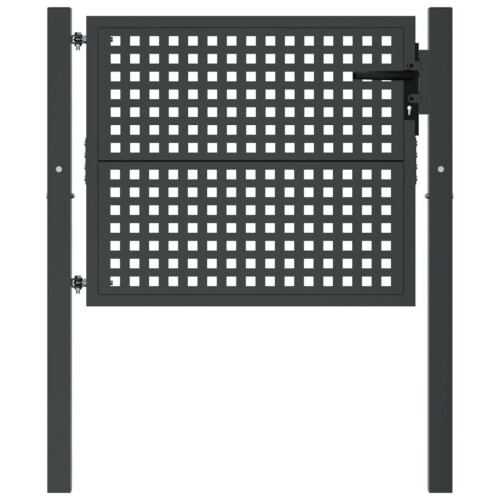 VidaXL vidaXL Gartentor Anthrazit 100x75 cm Stahl 2