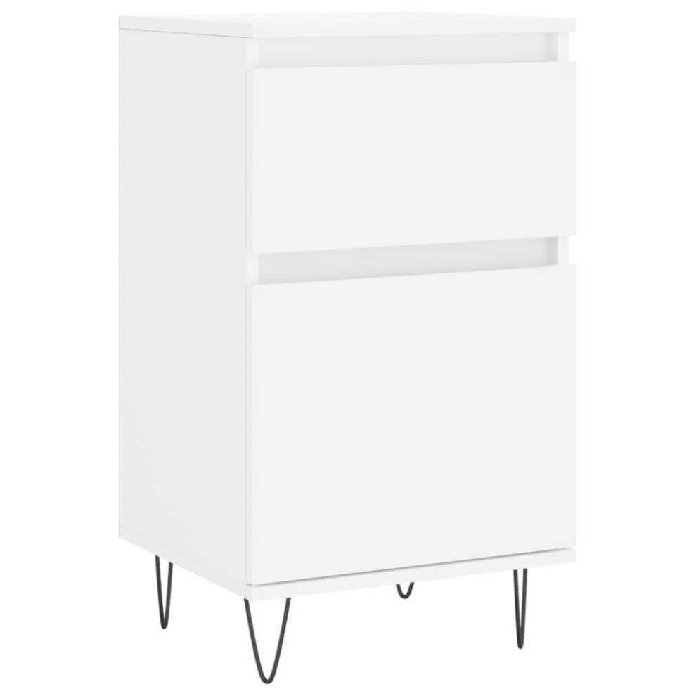 Vidaxl (, 1 Pcs) Sideboard Storage Cabinet Cupboard Side Cabinet Engineered Wood White