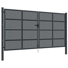 vidaXL Gartentor Anthrazit 400x175 cm Stahl