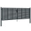 VidaXL vidaXL Gartentor Anthrazit 300x100 cm Stahl 1