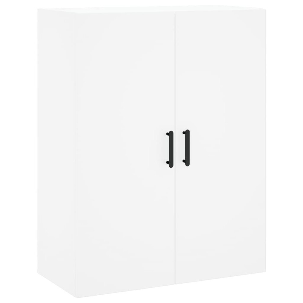 Vidaxl (White) Wall Mounted Cabinet Storage Cabinet Side Cabinet White Engineered Wood