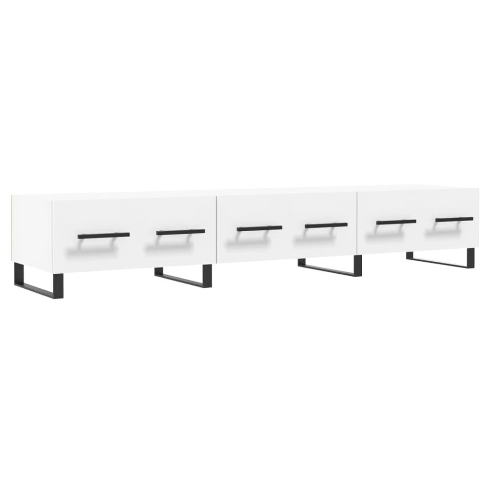 Vidaxl (White) Tv Cabinet Tv Console Sideboard Media Console Engineered Wood White