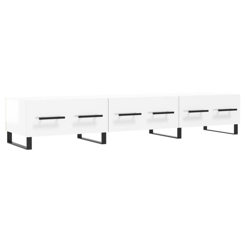 Vidaxl (High Gloss ) Tv Cabinet Tv Console Sideboard Media Console Engineered Wood White
