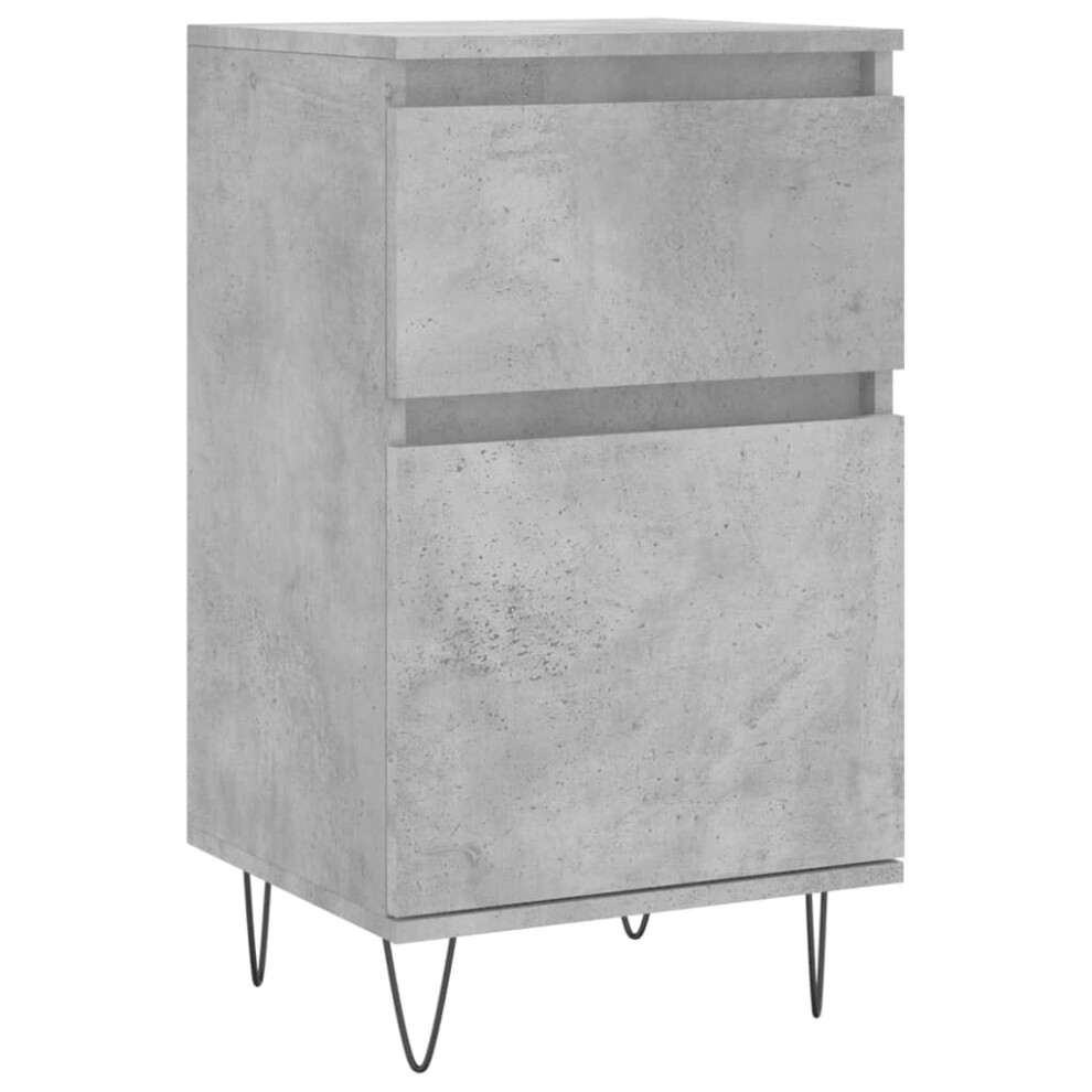 (concrete grey, 1 pcs) vidaXL Sideboard Storage Cabinet Cupboard Side Cabinet White Engineered Wood