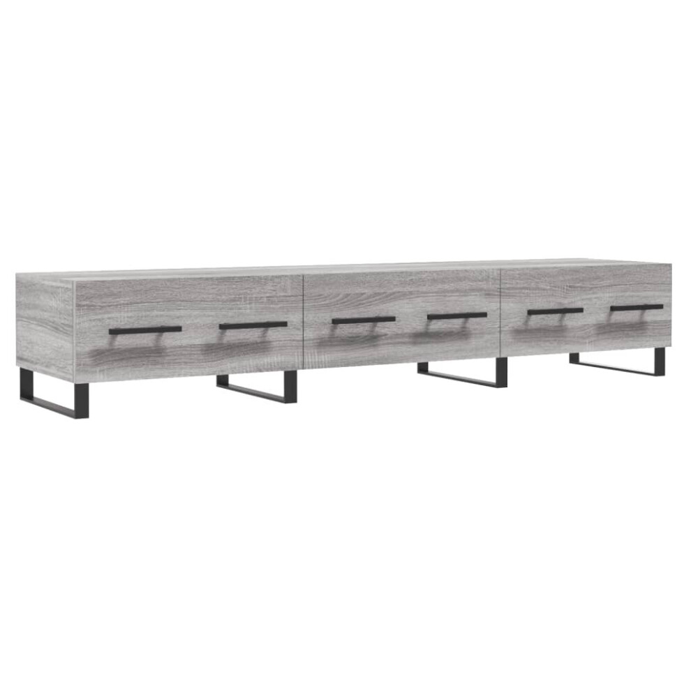 (grey sonoma) vidaXL TV Cabinet TV Console Sideboard Media Console White Engineered Wood