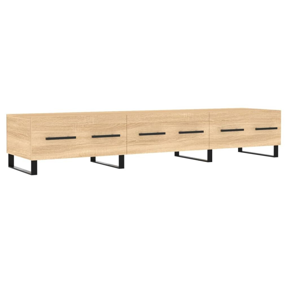 (sonoma oak) vidaXL TV Cabinet TV Console Sideboard Media Console White Engineered Wood