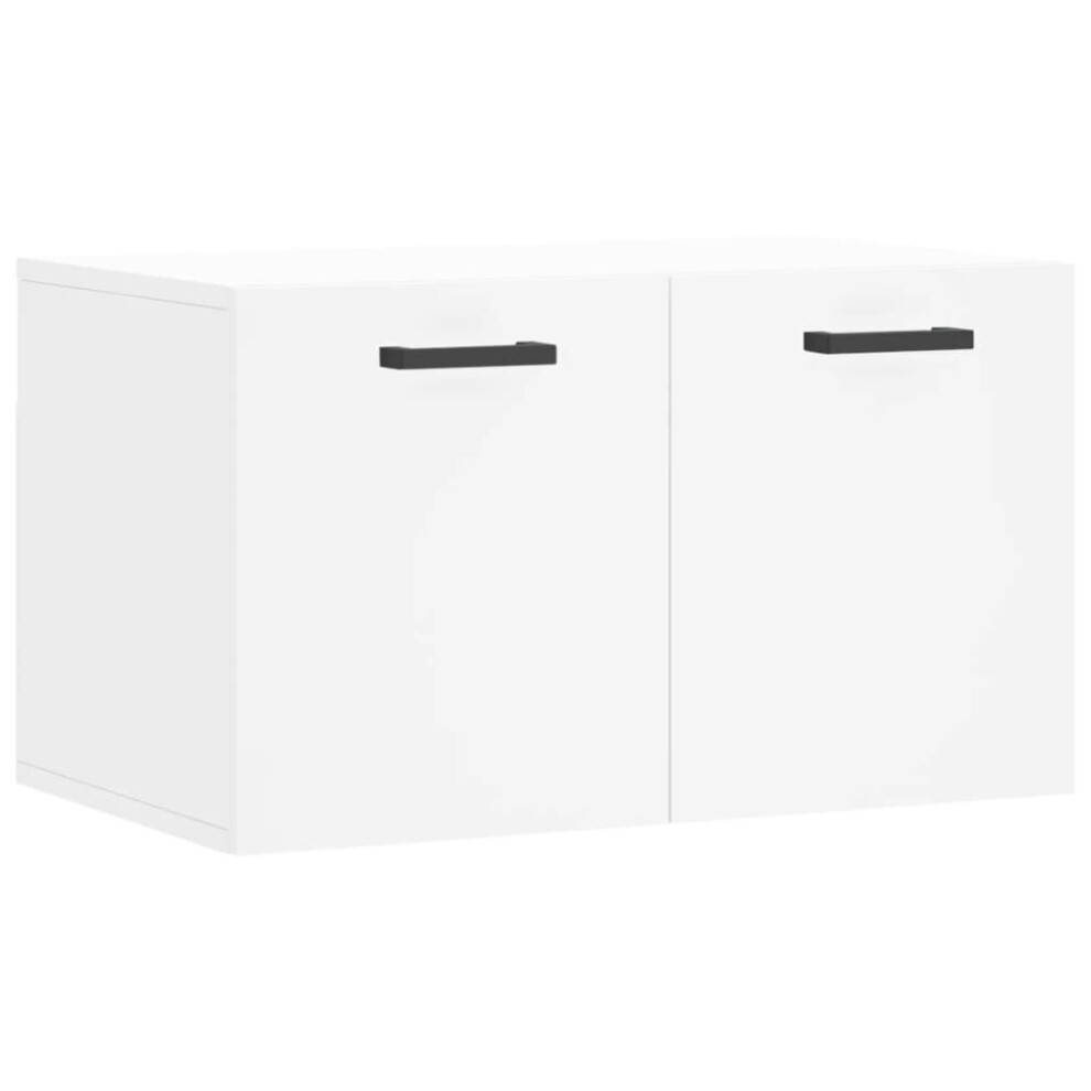 Vidaxl (, 60 X 36.5 X 35 Cm) Wall Cabinet Storage Cabinet Display Cabinet Sonoma Oak Engineered Wood White