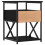 VidaXL (black, 2 pcs) vidaXL Bedside Cabinets Side Table Nightstand 2 pcs Brown Oak Engineered Wood 9