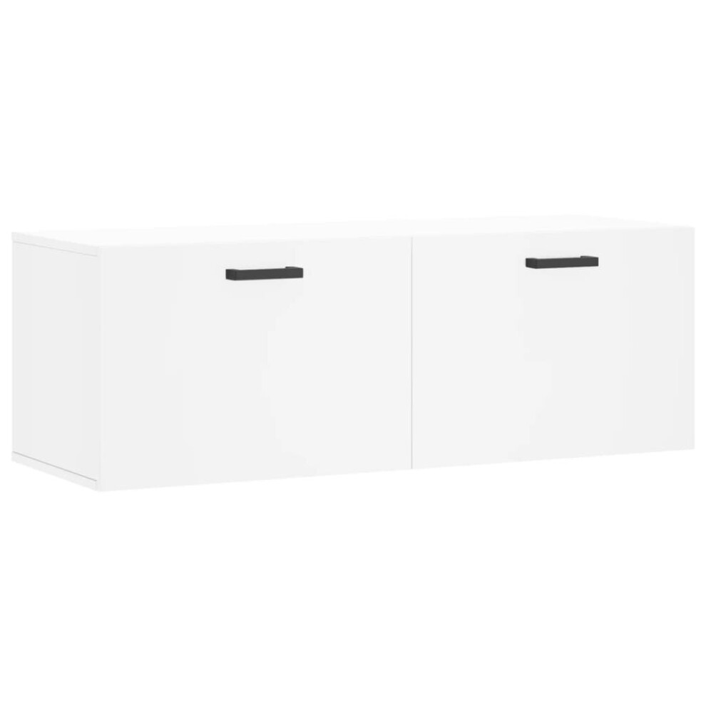 (white, 100 x 36.5 x 35 cm) vidaXL Wall Cabinet Storage Cabinet Display Cabinet Sonoma Oak Engineered Wood