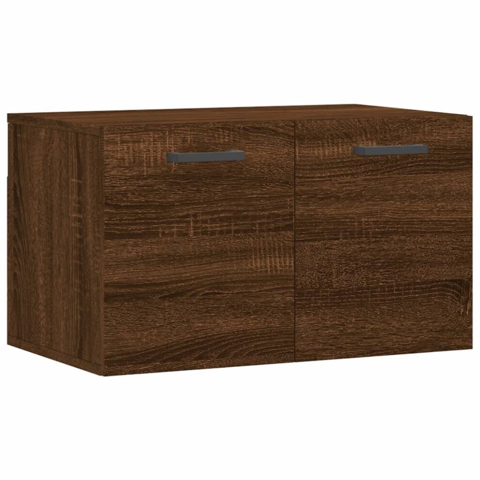 (brown oak, 60 X 36.5 X 35 cm) vidaXL Wall Cabinet Storage Cabinet Display Cabinet Sonoma Oak Engineered Wood