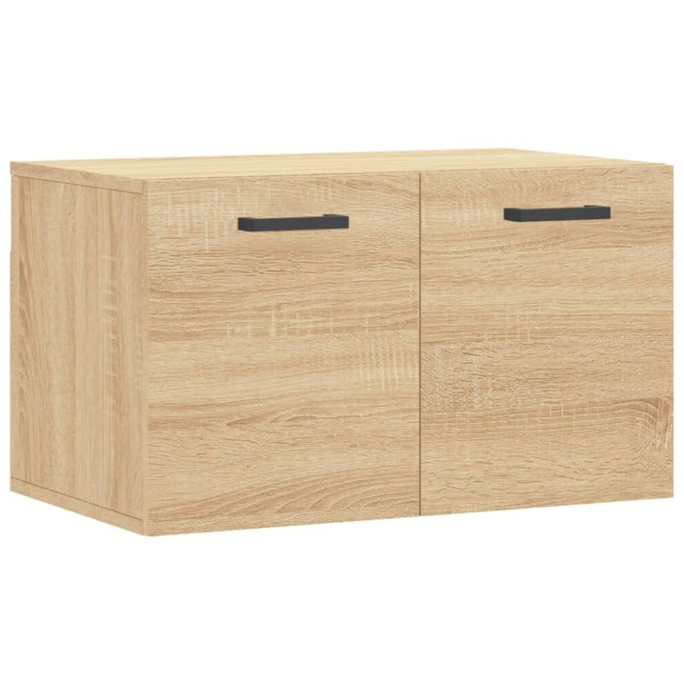 Vidaxl (Sonoma Oak, 60 X 36.5 X 35 Cm) Wall Cabinet Storage Cabinet Display Cabinet Sonoma Oak Engineered Wood