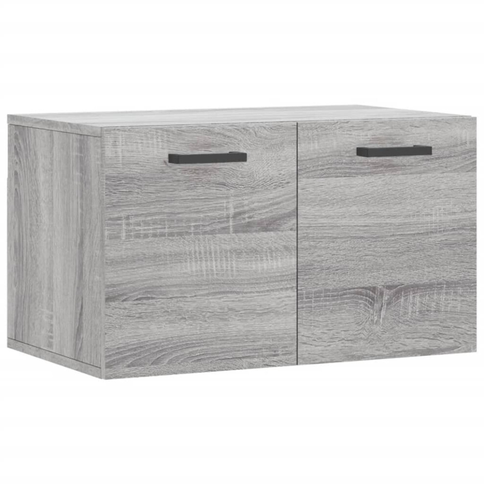 (grey sonoma, 60 x 36.5 x 35 cm) vidaXL Wall Cabinet Storage Cabinet Display Cabinet Sonoma Oak Engineered Wood