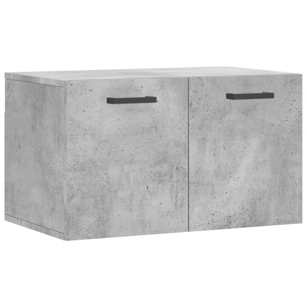 Vidaxl (Concrete 60 X 36.5 X 35 Cm) Wall Cabinet Storage Cabinet Display Cabinet Sonoma Oak Engineered Wood Grey