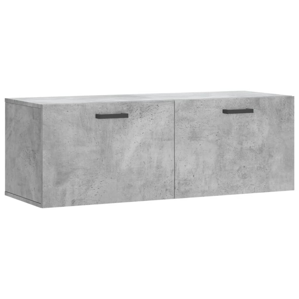 (concrete grey, 100 x 36.5 x 35 cm) vidaXL Wall Cabinet Storage Cabinet Display Cabinet Sonoma Oak Engineered Wood