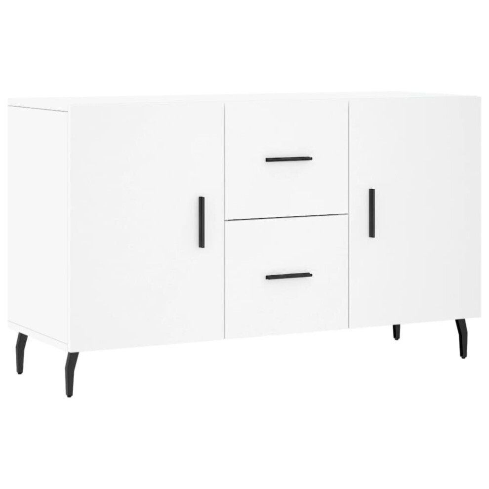 (white) vidaXL Sideboard Storage Cabinet Side Cabinet Cupboard White Engineered Wood