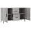 VidaXL (grey sonoma) vidaXL Sideboard Storage Cabinet Side Cabinet Cupboard White Engineered Wood 5