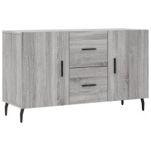 (grey sonoma) vidaXL Sideboard Storage Cabinet Side Cabinet Cupboard White Engineered Wood