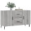 VidaXL (grey sonoma) vidaXL Sideboard Storage Cabinet Side Cabinet Cupboard White Engineered Wood 3