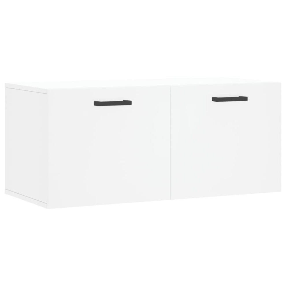 (white, 80 x 36.5 x 35 cm) vidaXL Wall Cabinet Storage Cabinet Display Cabinet Sonoma Oak Engineered Wood